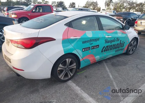 2016 Hyundai Elantra Sport из США, поврежденный, VIN KMHDH4AH8GU488313